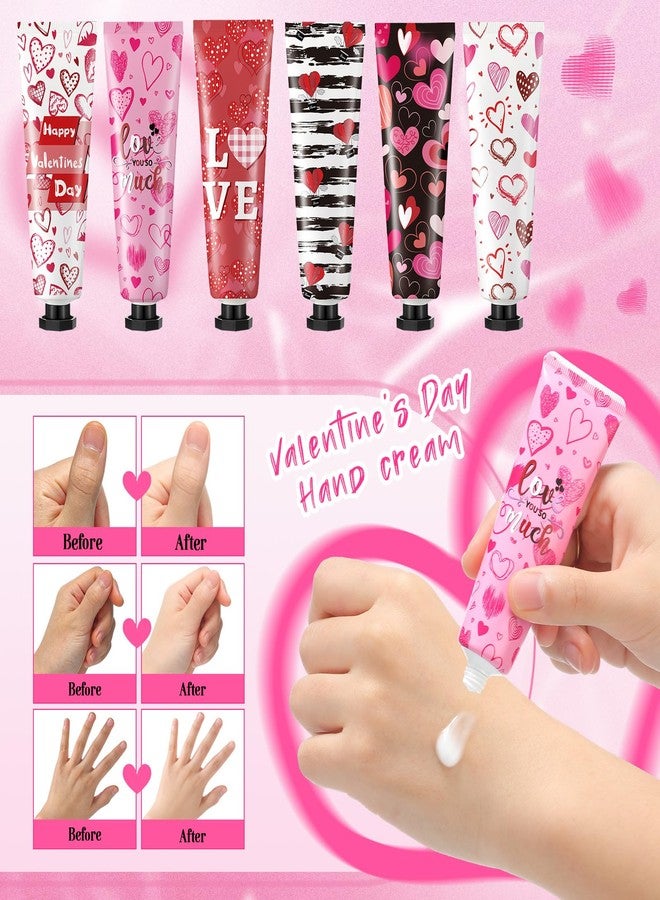 Siifert 12 Pcs Valentine's Day Hand Cream Gift Bulk Valentine Gift Basket Stuffers Love Heart Moisturizing Galentine's Hand Lotion Bulk Small Dry Cracked Care Cream for Women Friends Seniors Clients, 30 ml - Image 4